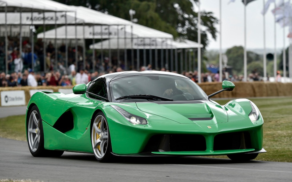 A green LaFerrari belonging to Jay Kay