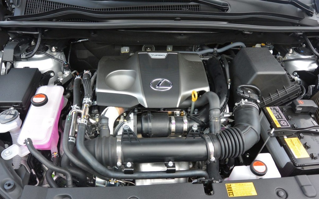 The four-cylinder turbo engine is the first of its kind at Lexus.