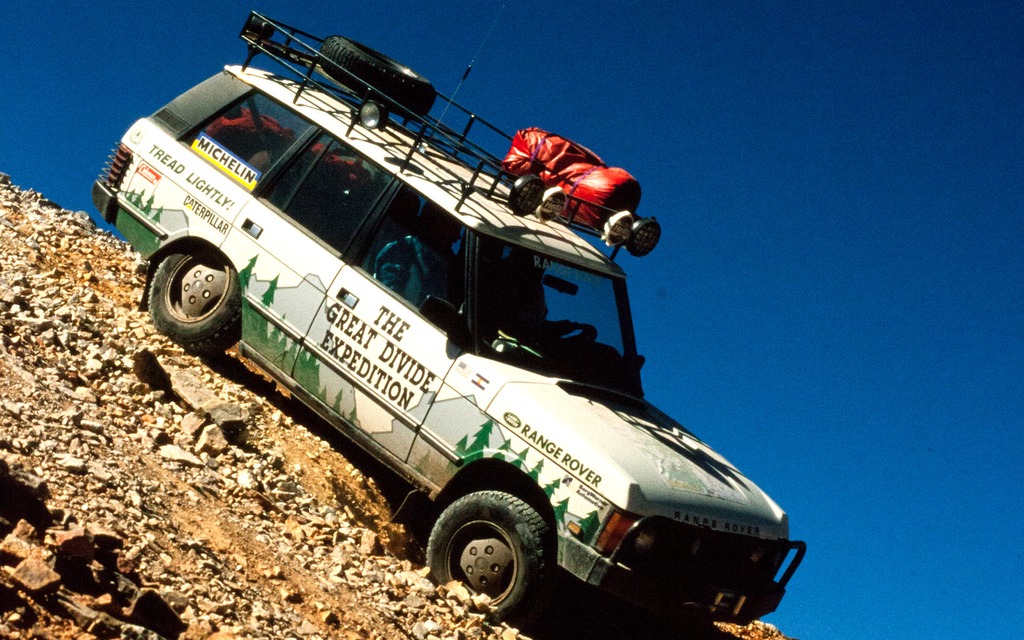 One of the Great Divide Expedition Range Rovers