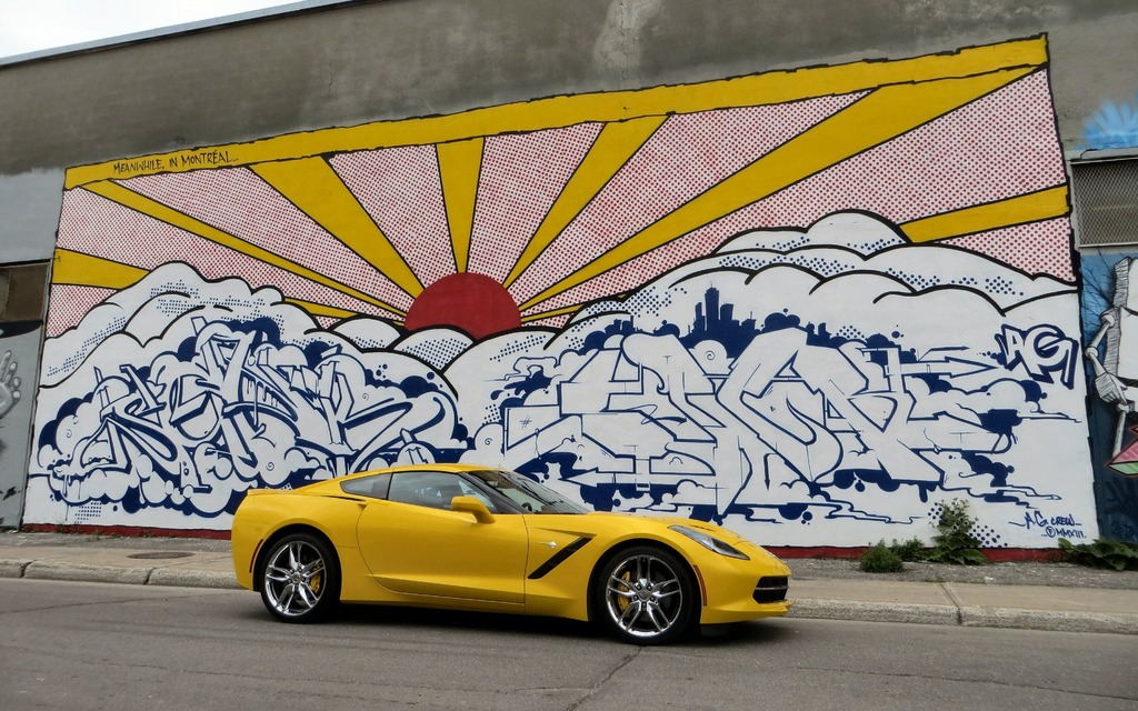 Passenger room is better than you might expect inside the coupe.