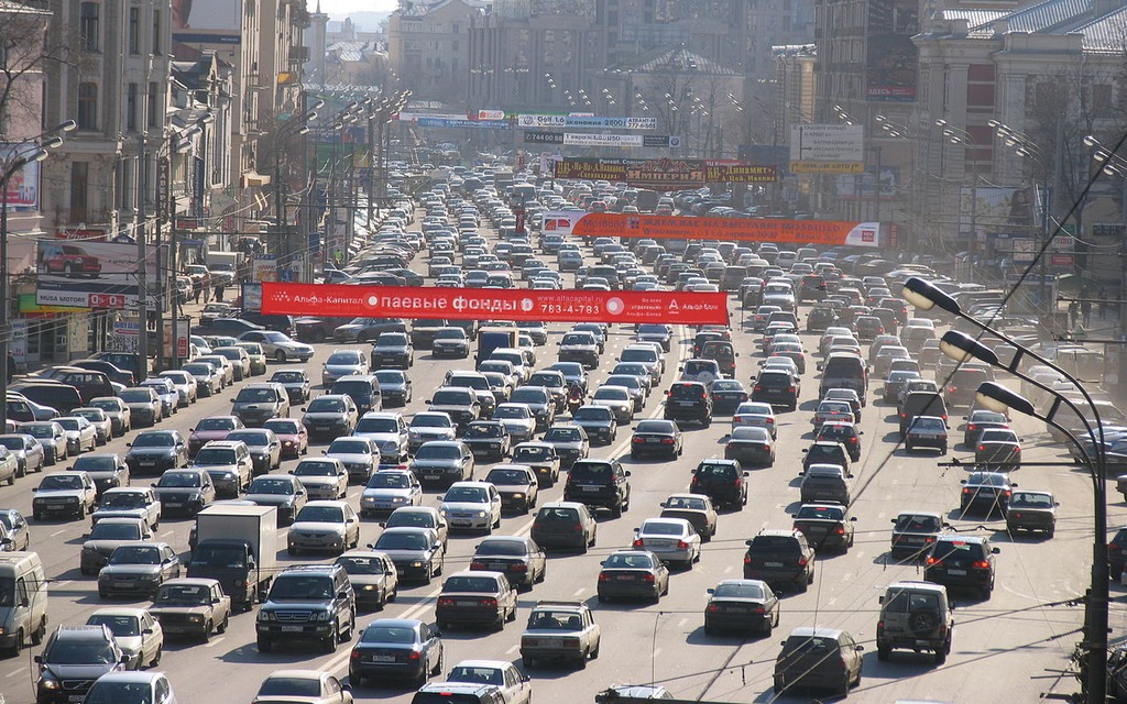 le traffic de Moscou