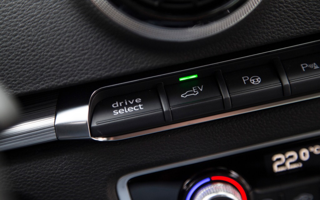 The EV switch lets you choose among four different driving modes.