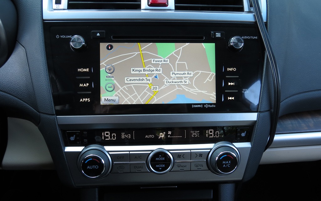 The navigation system’s map adds a splash of colour to the new dashboard.
