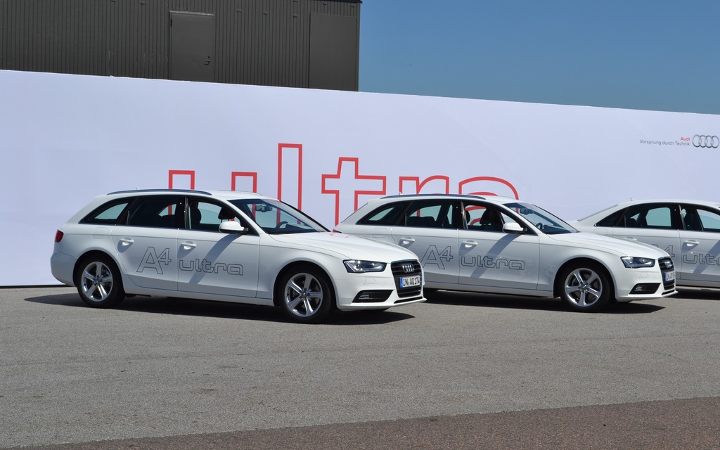 Some Audi A4s were also on site on test day.