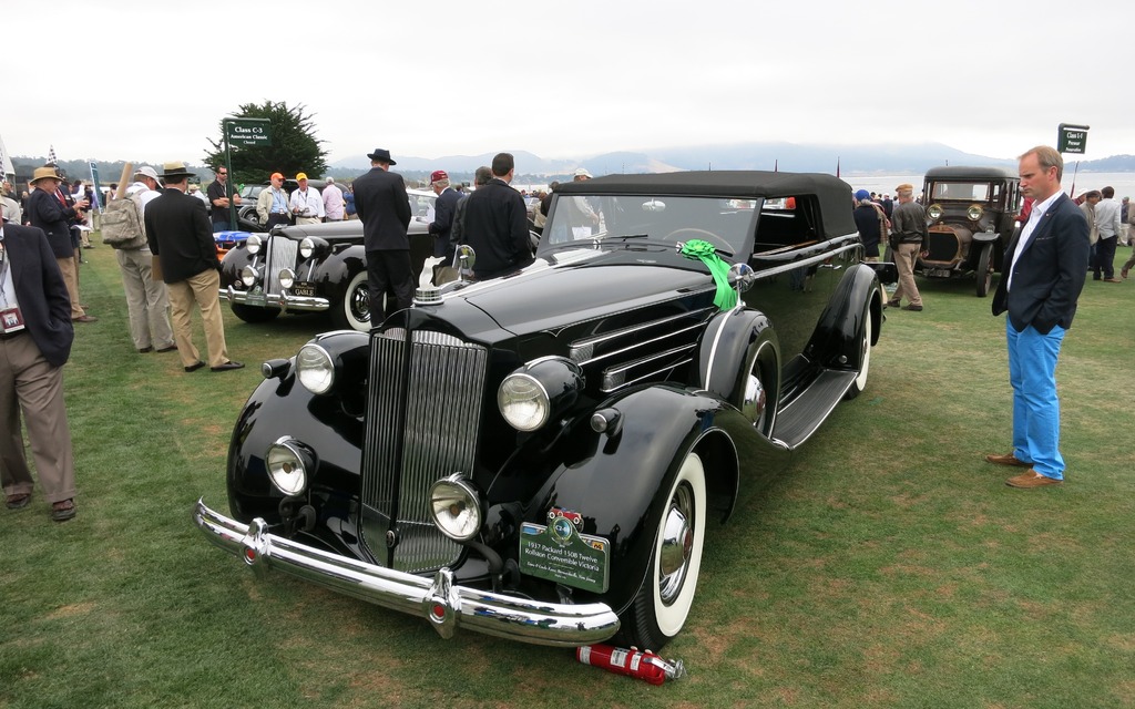 1937 Packard 1508 Twelve Rollston Convertible Victoria.