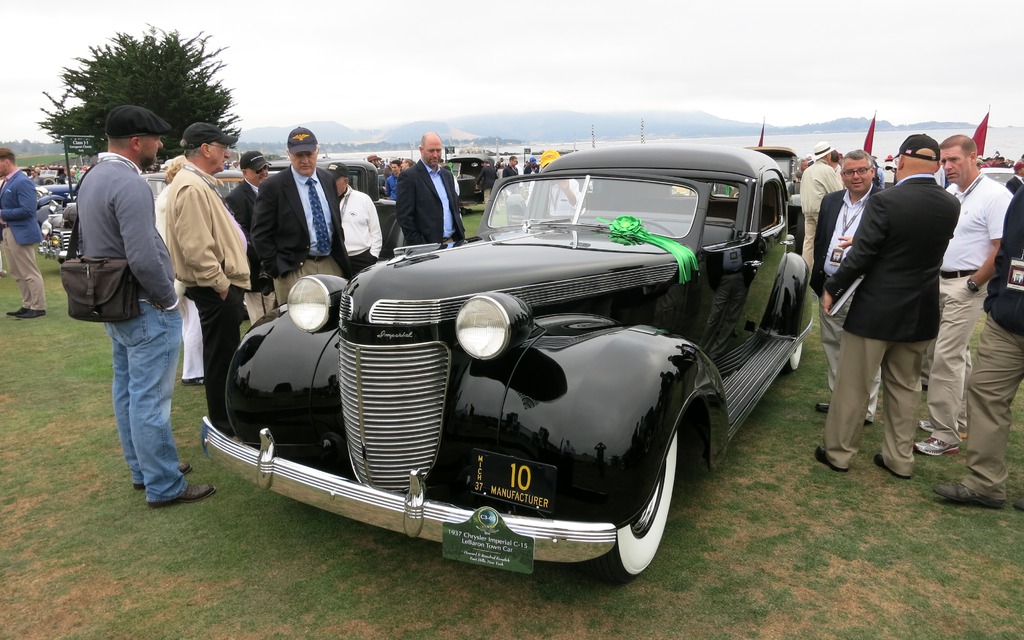 1937 Chrysler Imperial C-15 LeBaron Town Car.