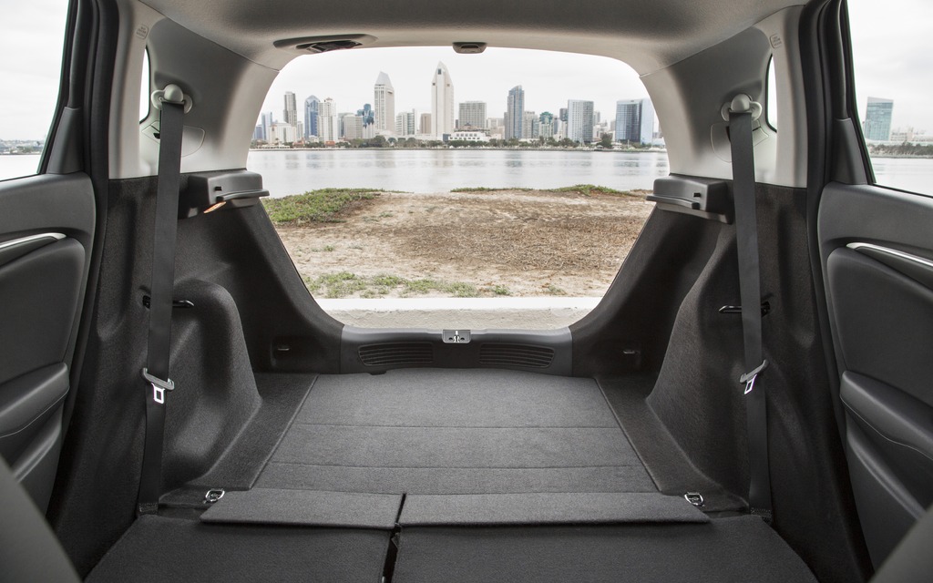 The Fit has a class-leading 1492 litres of cargo space.