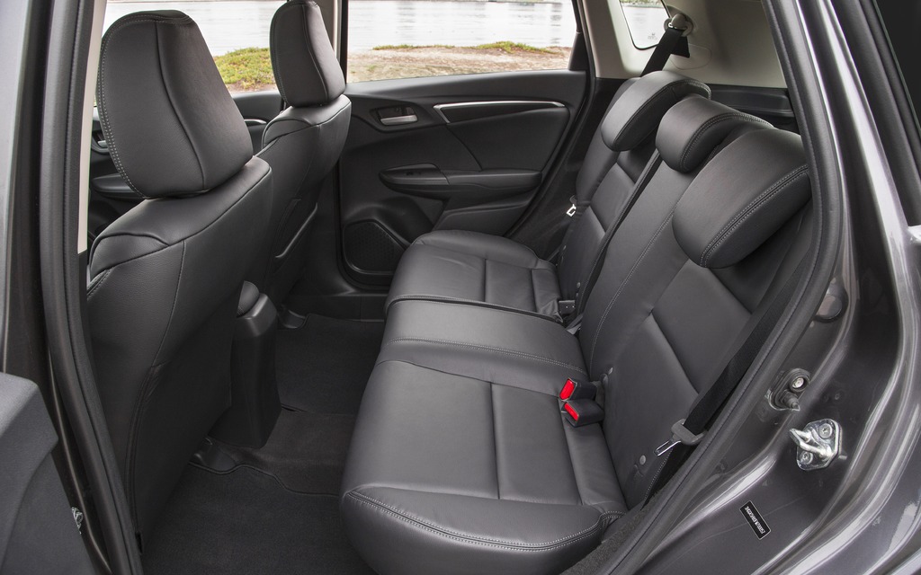 The Honda Fit now has as much rear seat leg room as in a Honda Accord.