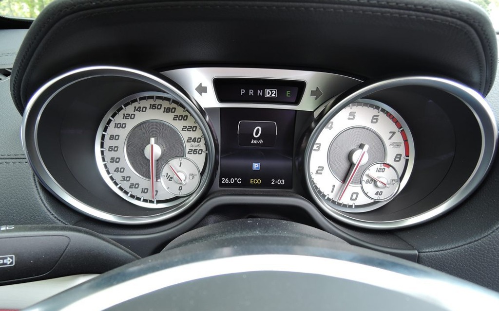 The indicator dials are quite small.
