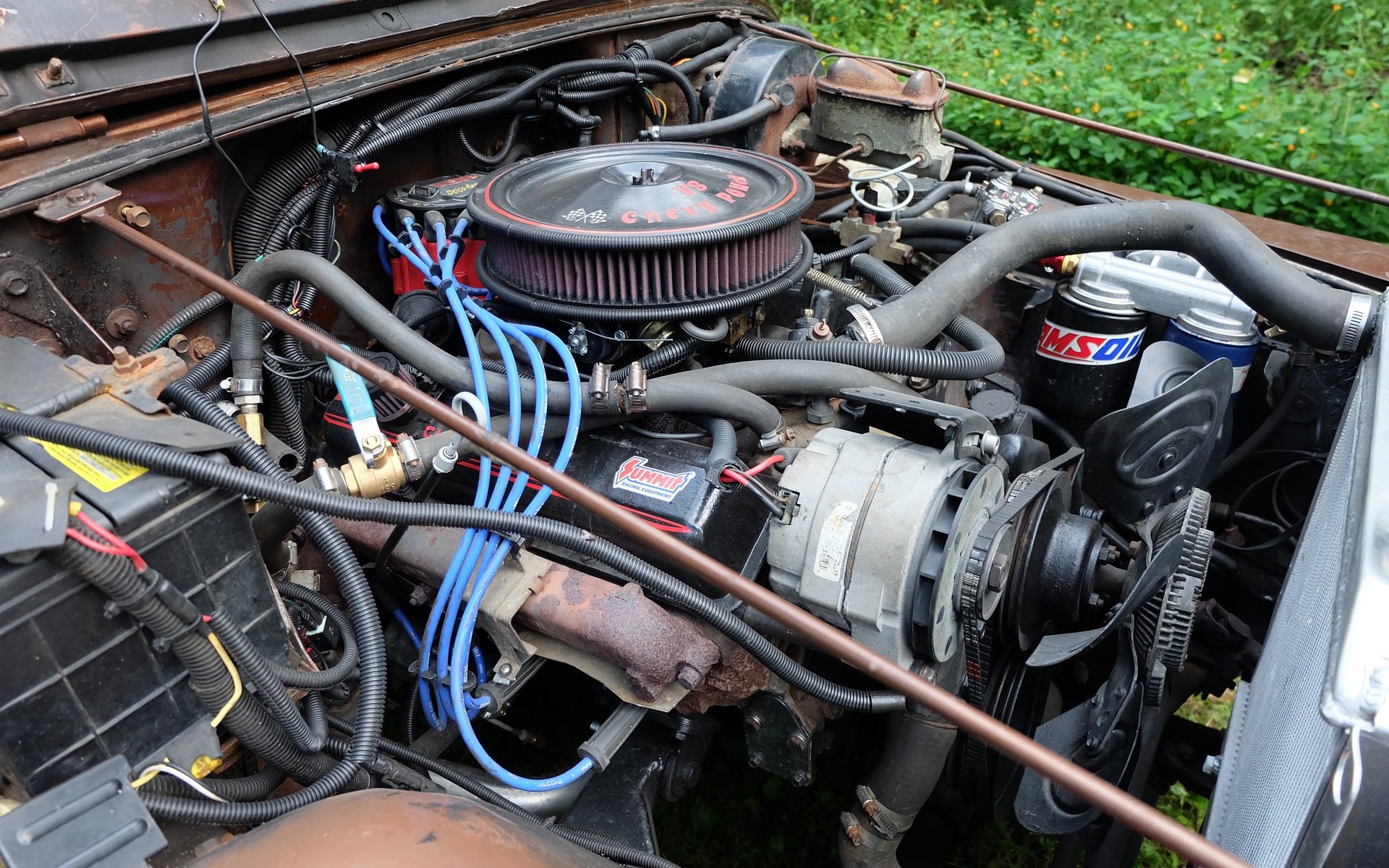 This engine was once used to burn rubber in a 1984 Pontiac Trans Am.