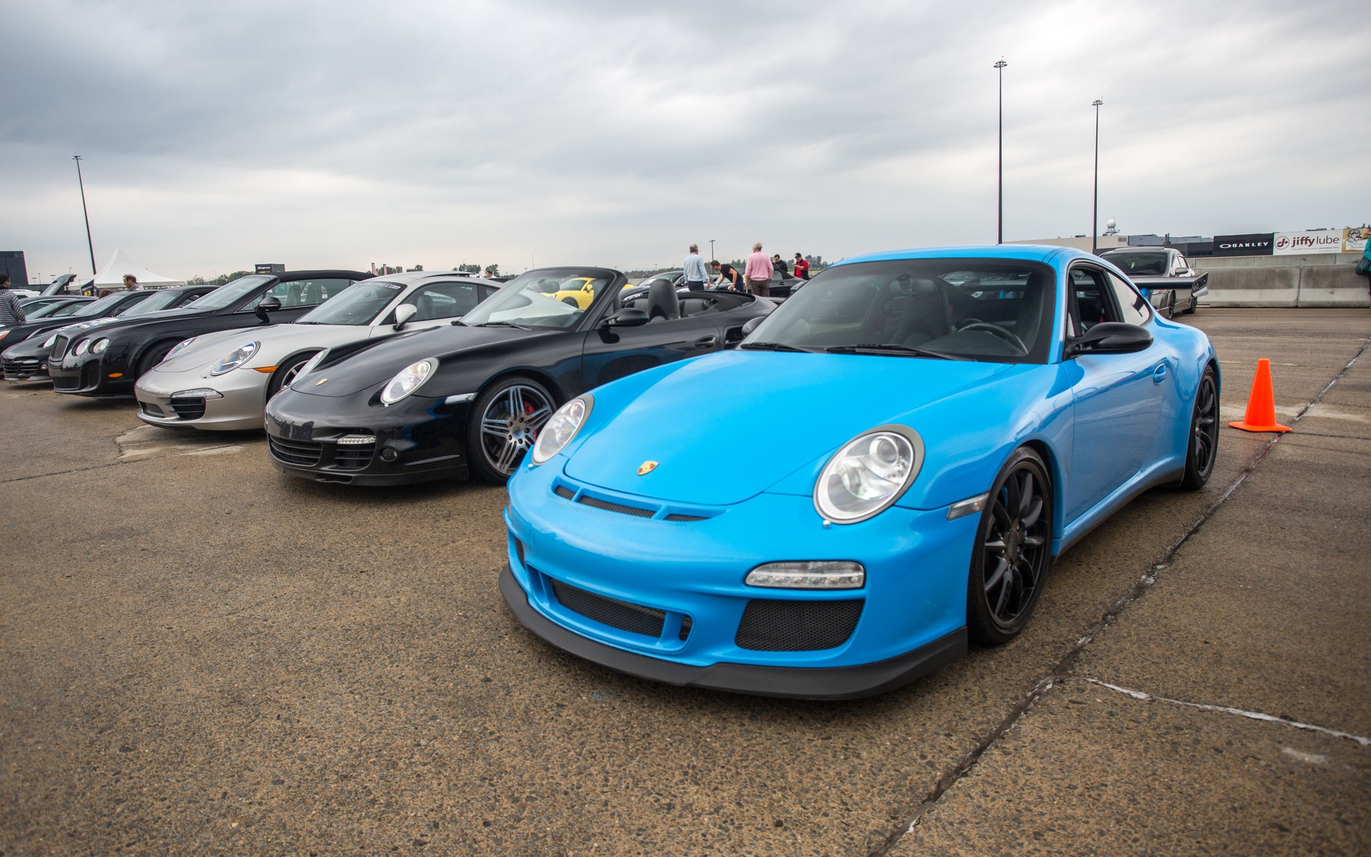 There were a few Porsches on site, including a GT3 RS.