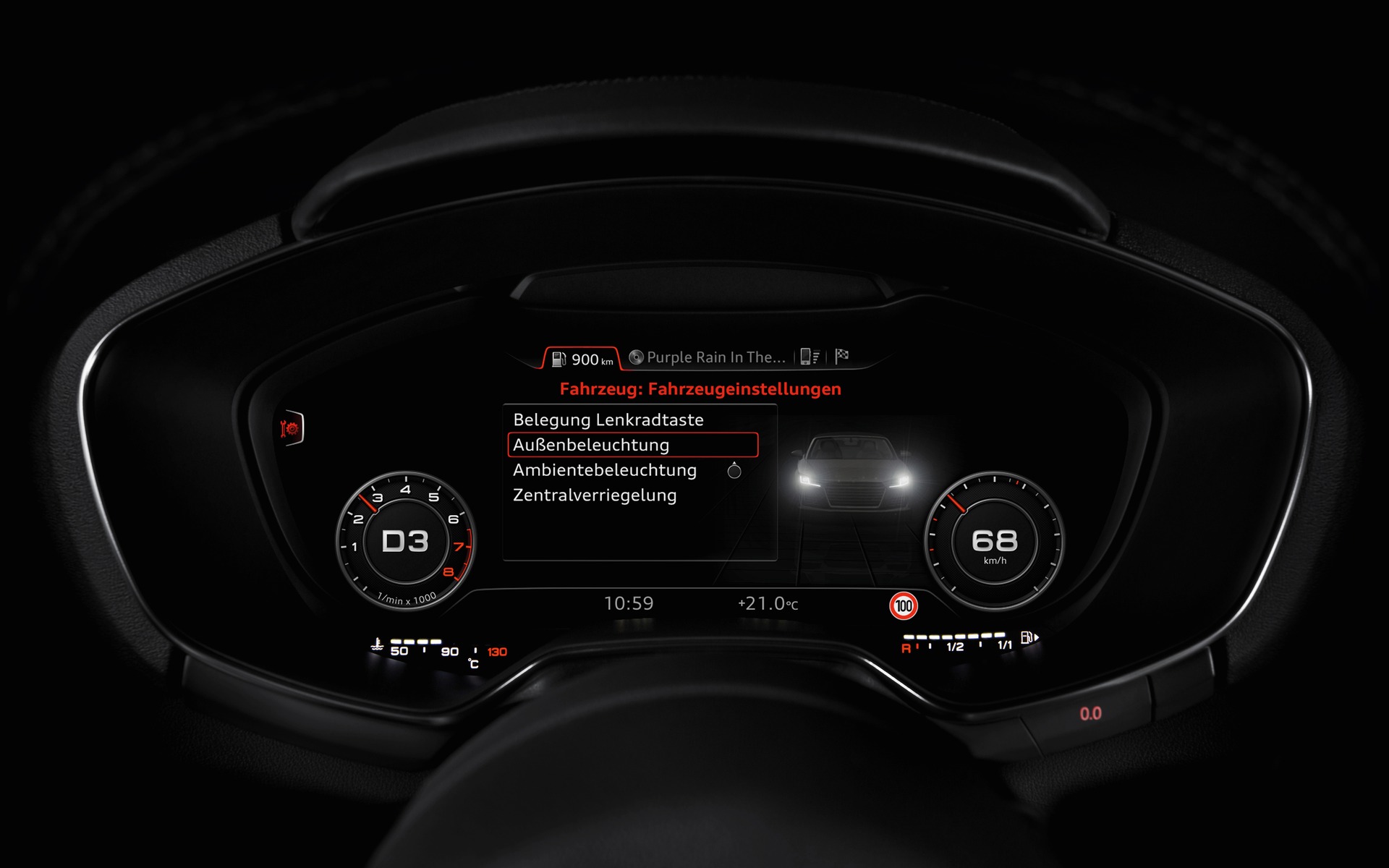 Cockpit virtuel Audi 