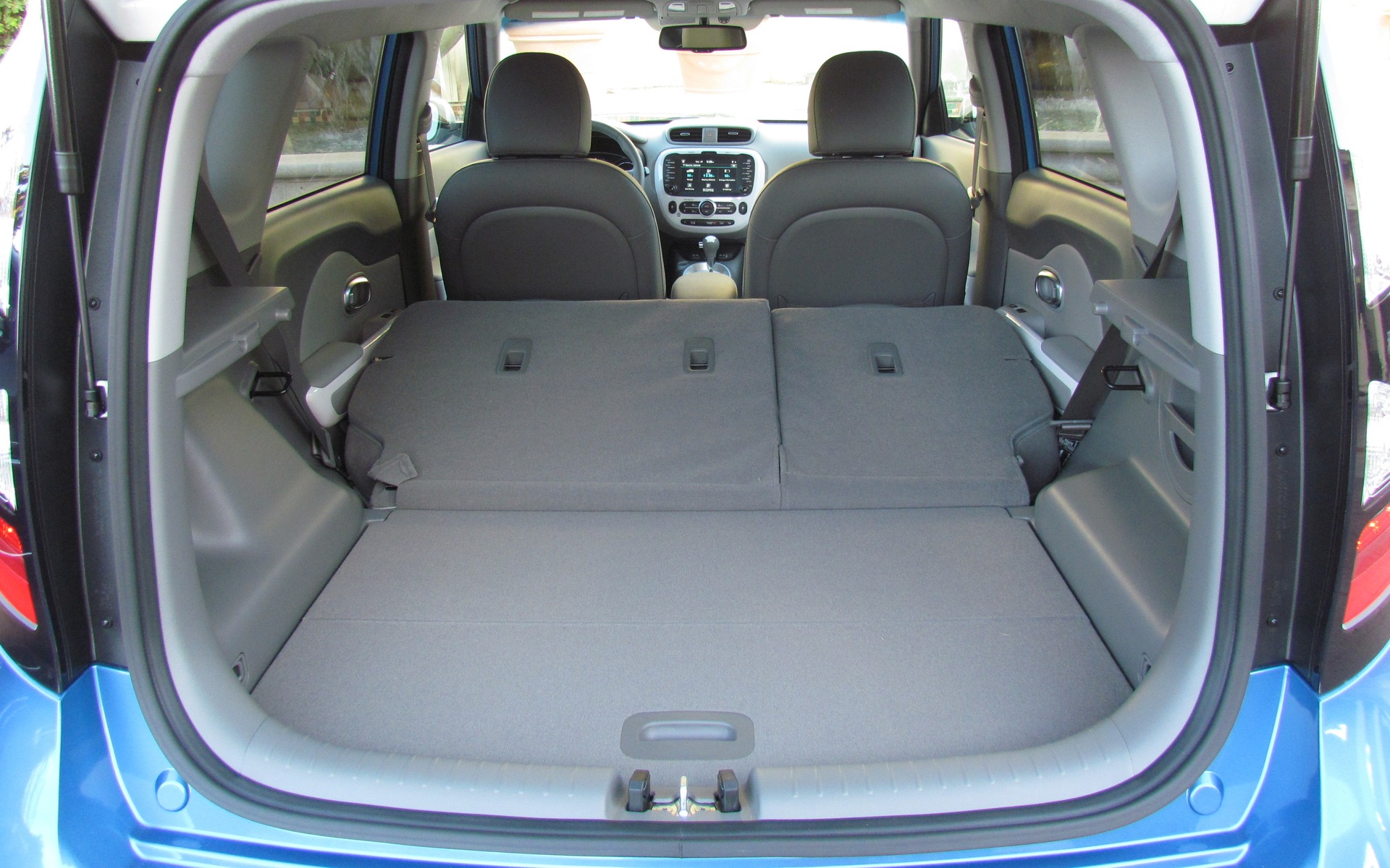 Rear seats fold down individually to increase cargo volume.