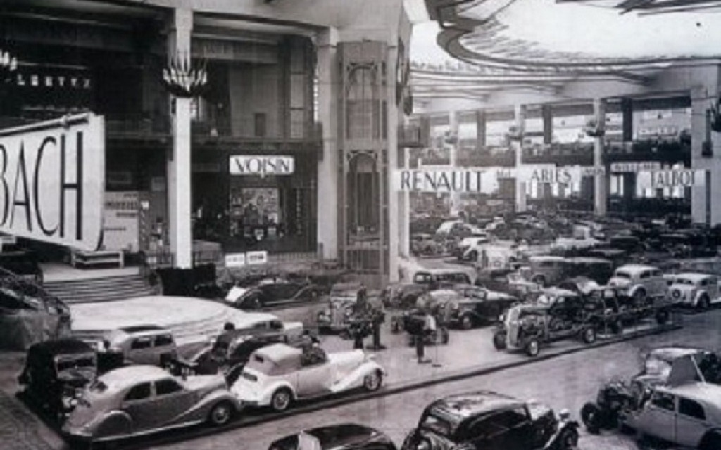 Paris Auto Show at the Grand Palais (1934).