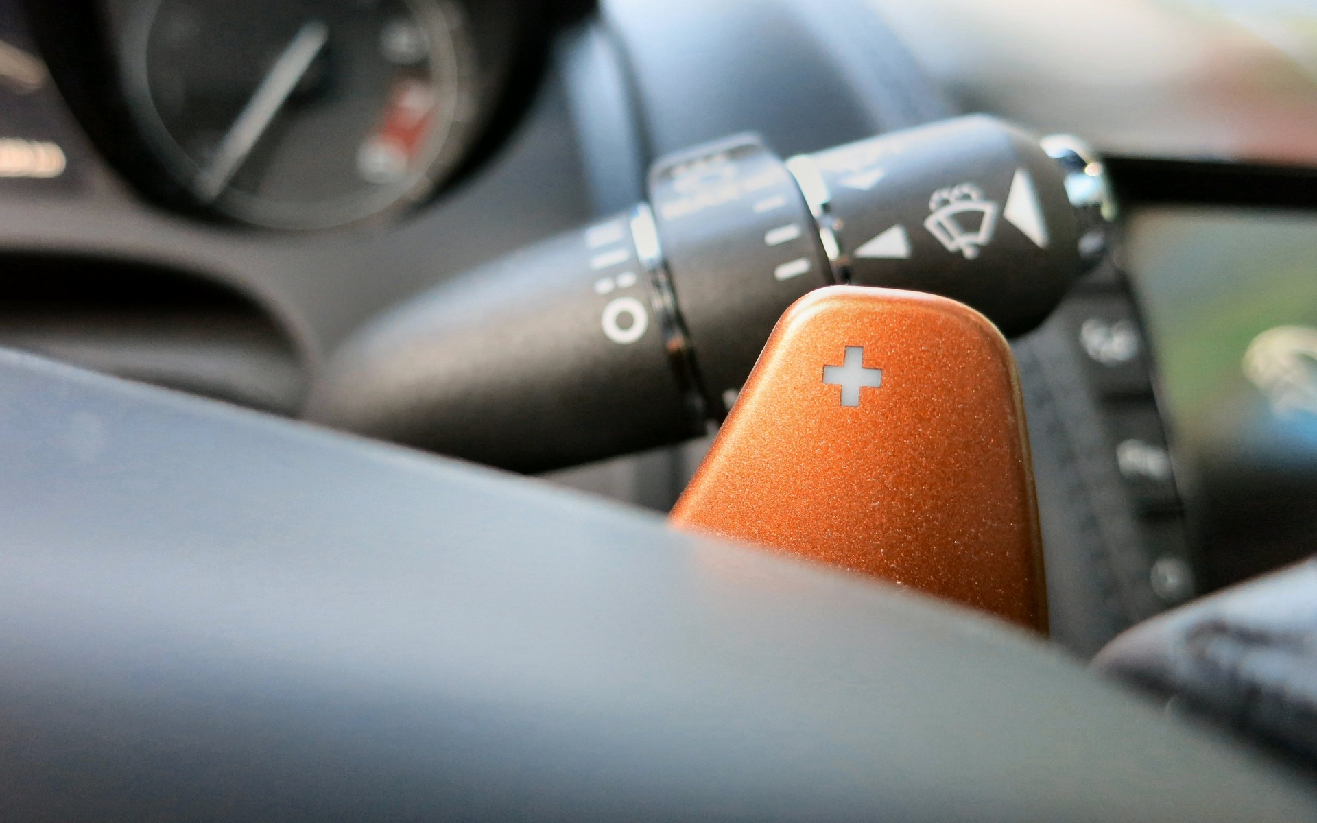The paddle shifters are crisp and precise.