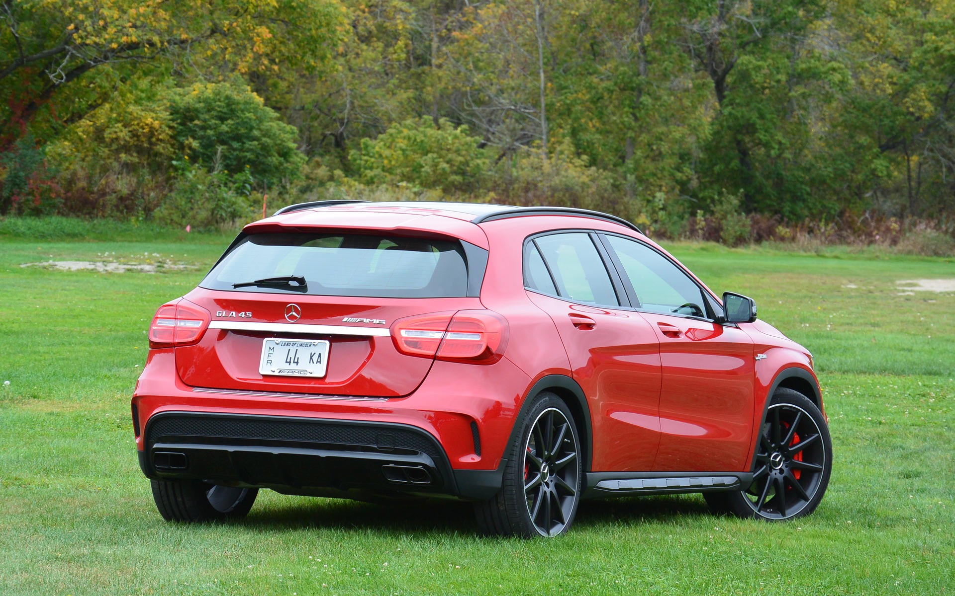 A red GLA 45 AMG: not too shabby!