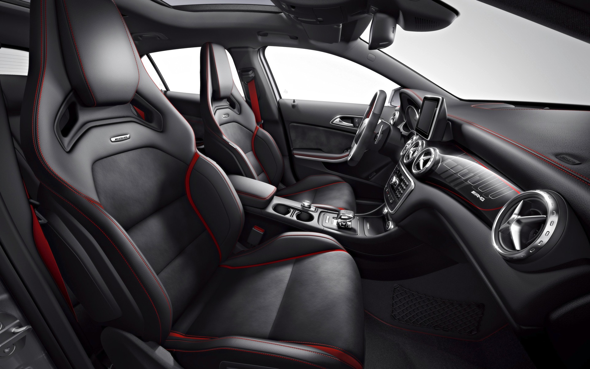 The GLA 45 AMG’s seats offer excellent lateral support.