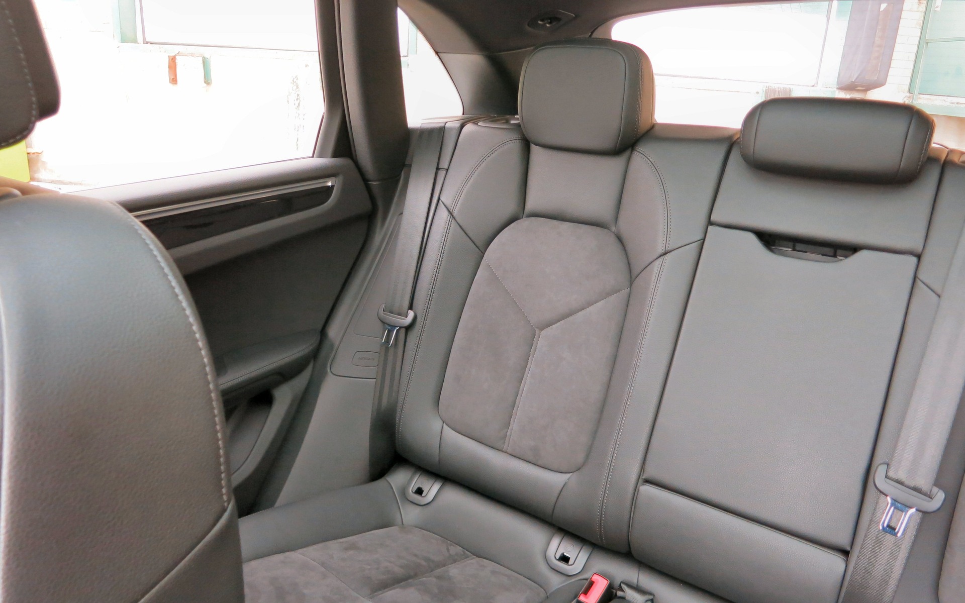 The rear seat folds flat to offer a decent amount of cargo space.