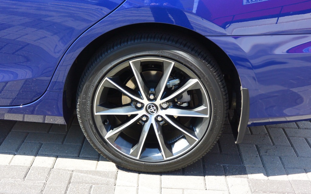 Most new Camrys are fitted with 17-inch tires.