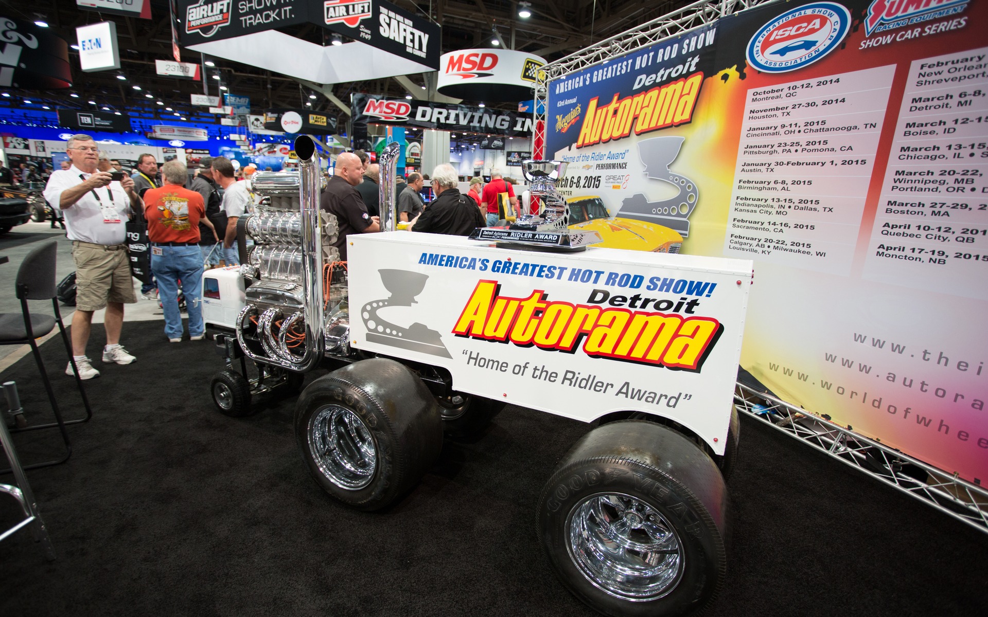Autorama promotional vehicle with two supechargers