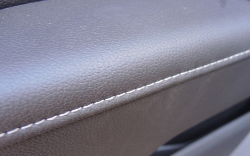 The more luxurious versions have leather upholstery with stitching.