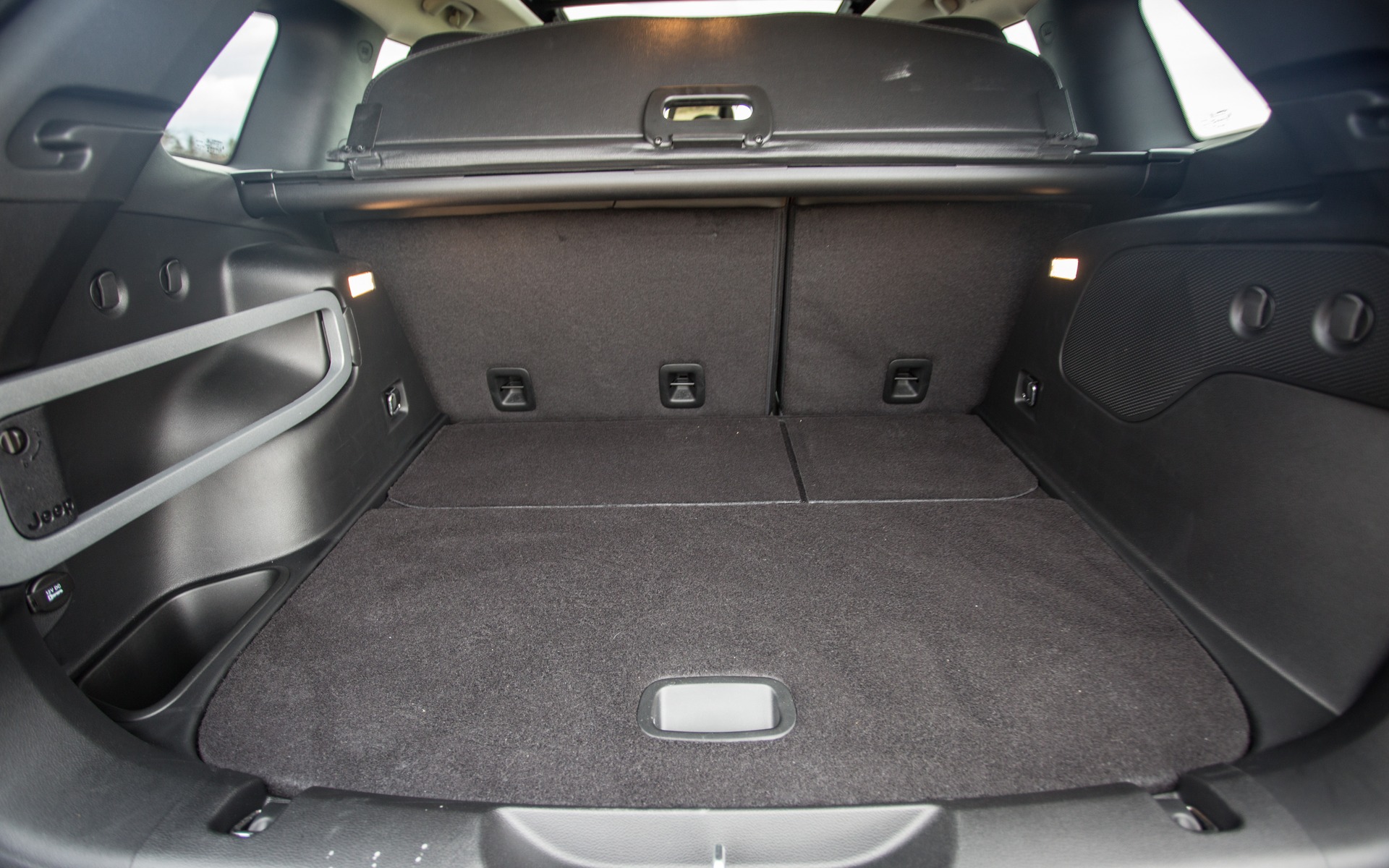 The Jeep Cherokee’s cargo space.