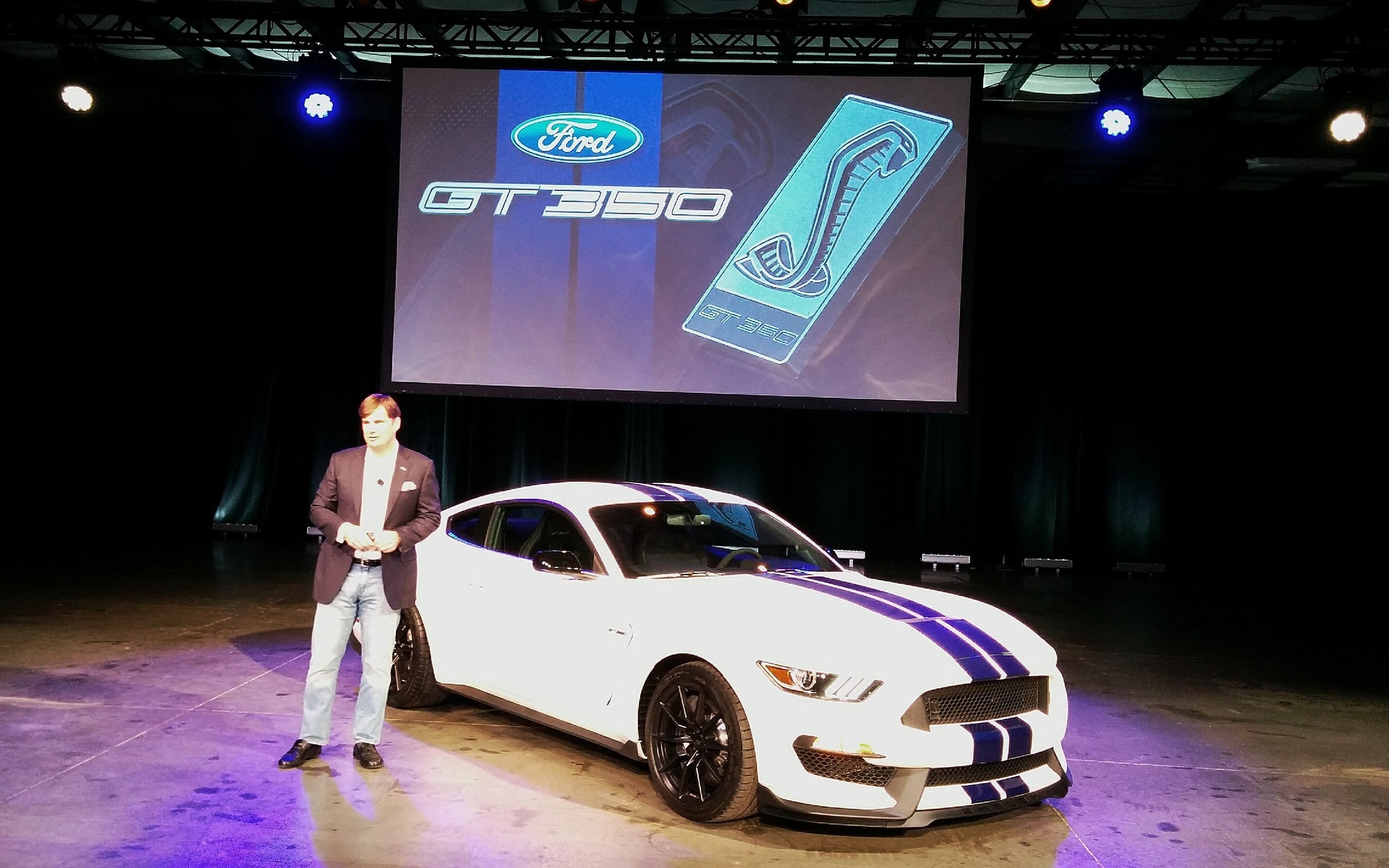 The 2015 Ford Mustang GT350.