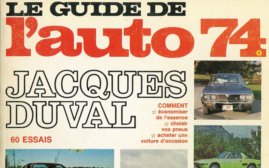 Le Guide de l'auto 1974