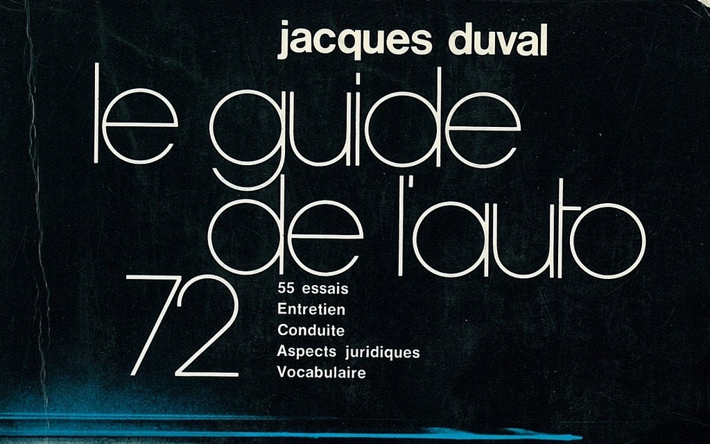 Le Guide de l'auto 1972