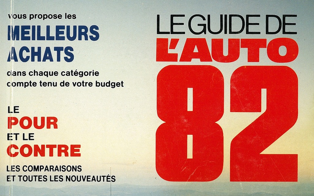 Le Guide de l'auto 1982
