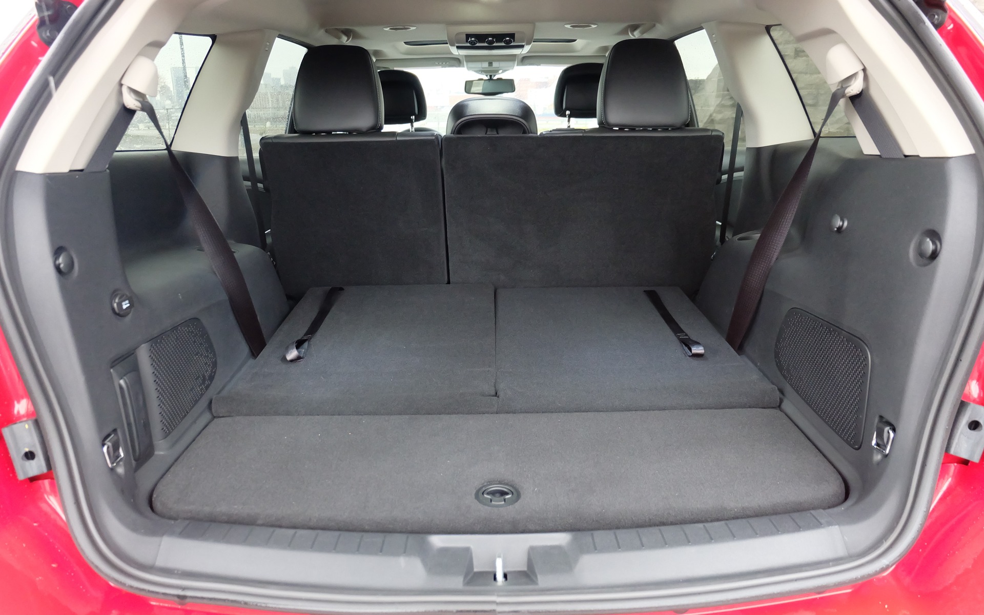 Lower the rear seats and you’ve got looooads of cargo space.