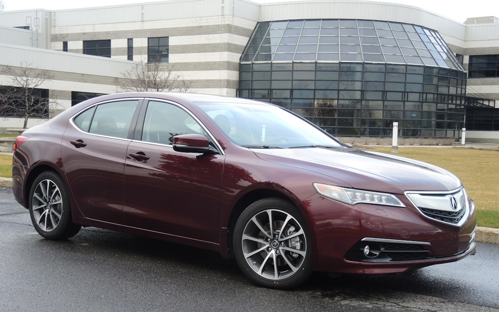 The TLX’s silhouette is relatively subdued.