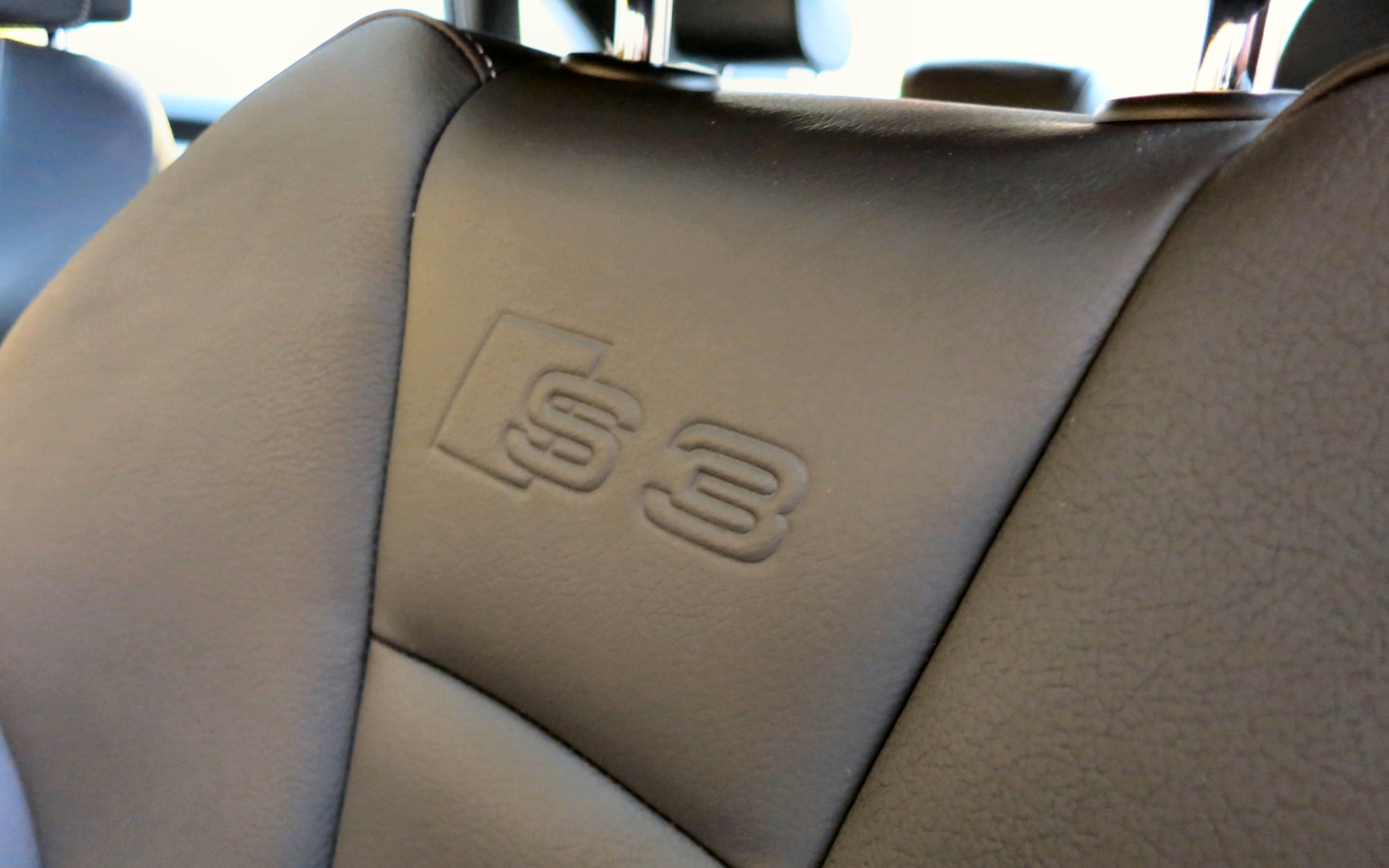 The vehicle’s leather sport seats were right-sized and supportive.