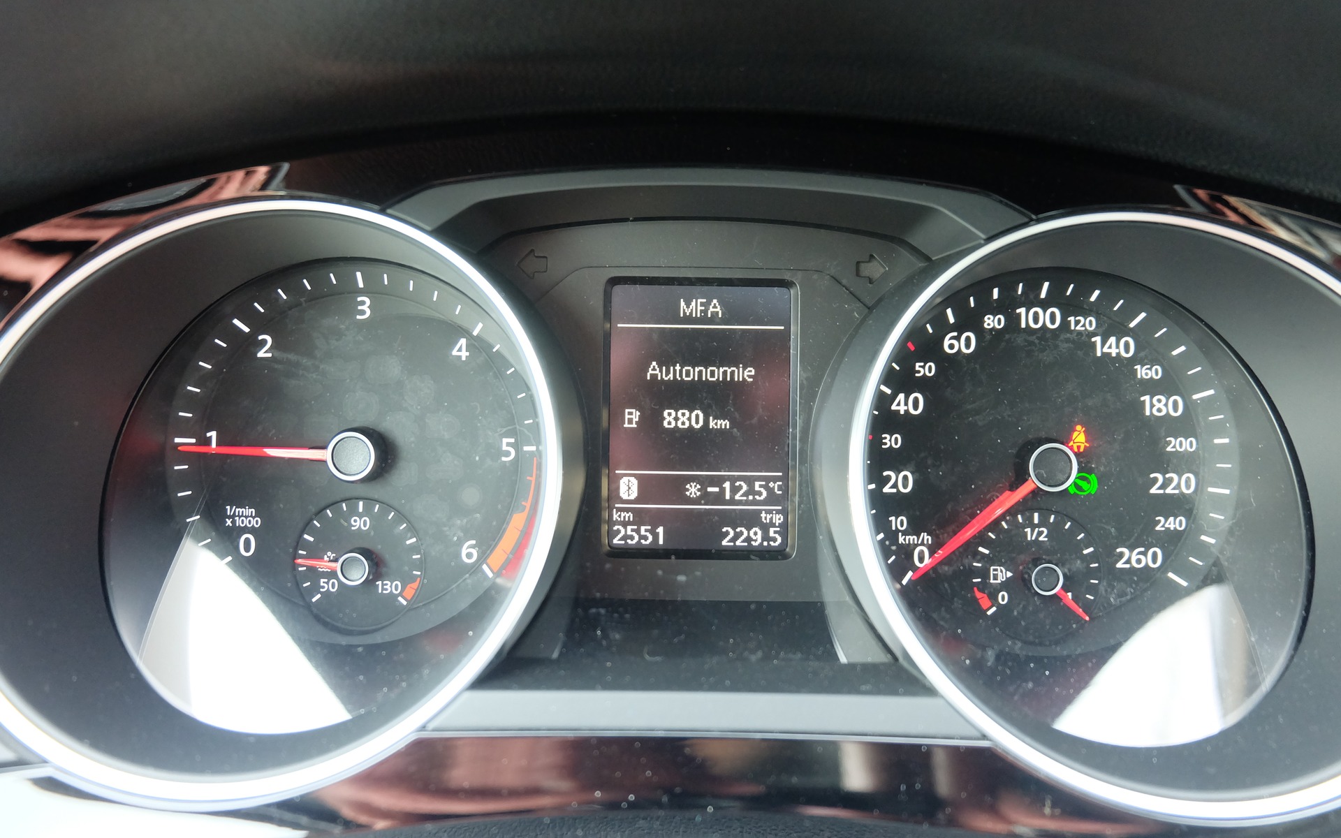 An 880-kilometre operating range on a full tank feels good!