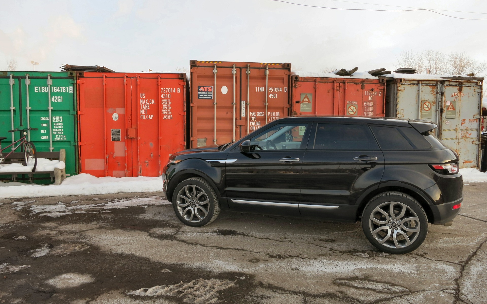 Off of the line you'll notice that the Land Rover can be a bit pokey.