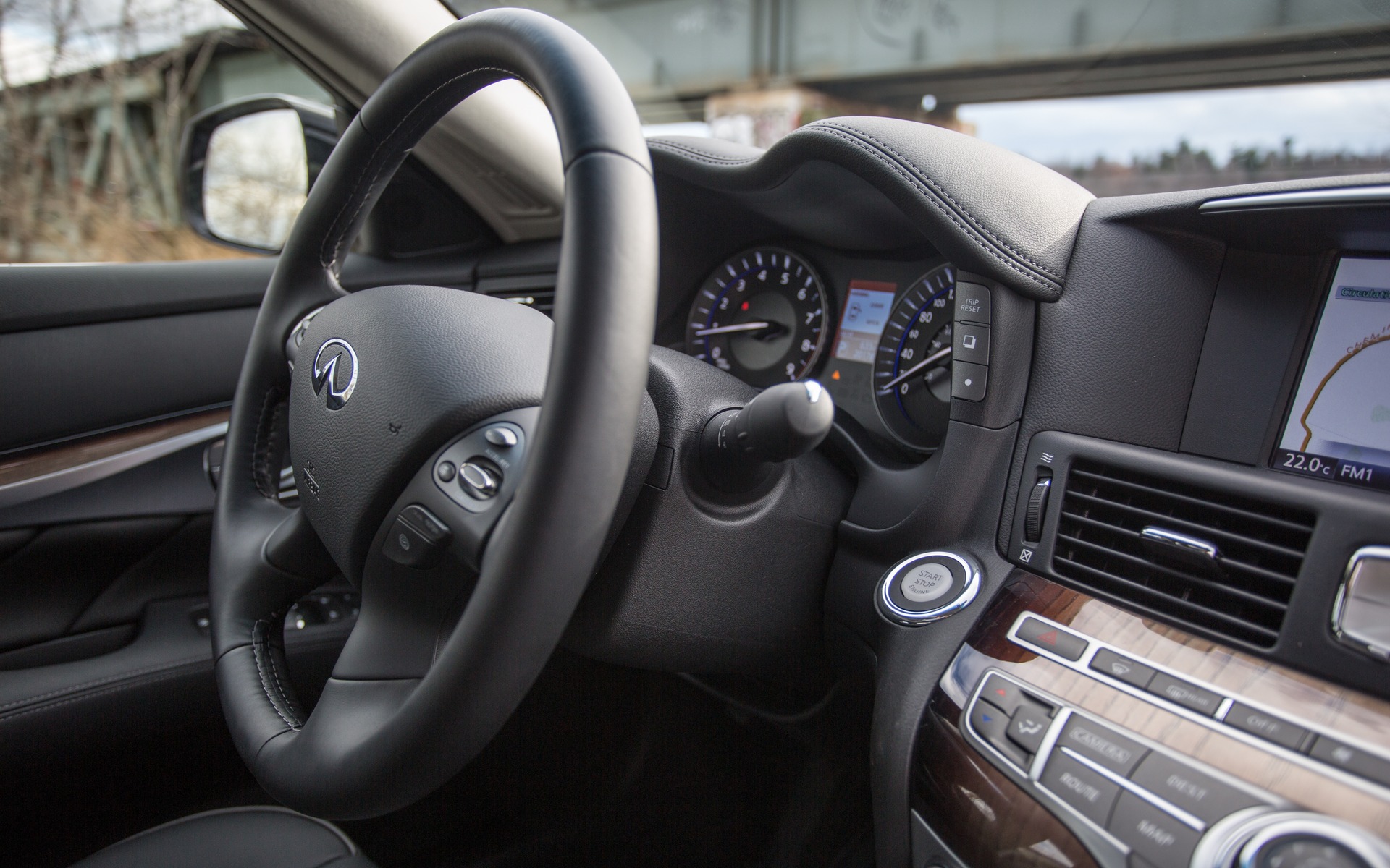 The cabin of the Q70 has stayed largely unchanged for a number of years.