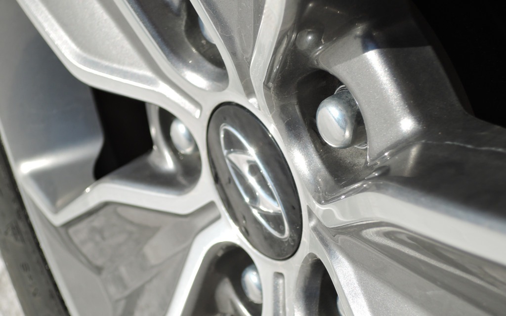 The alloy wheels are solid.