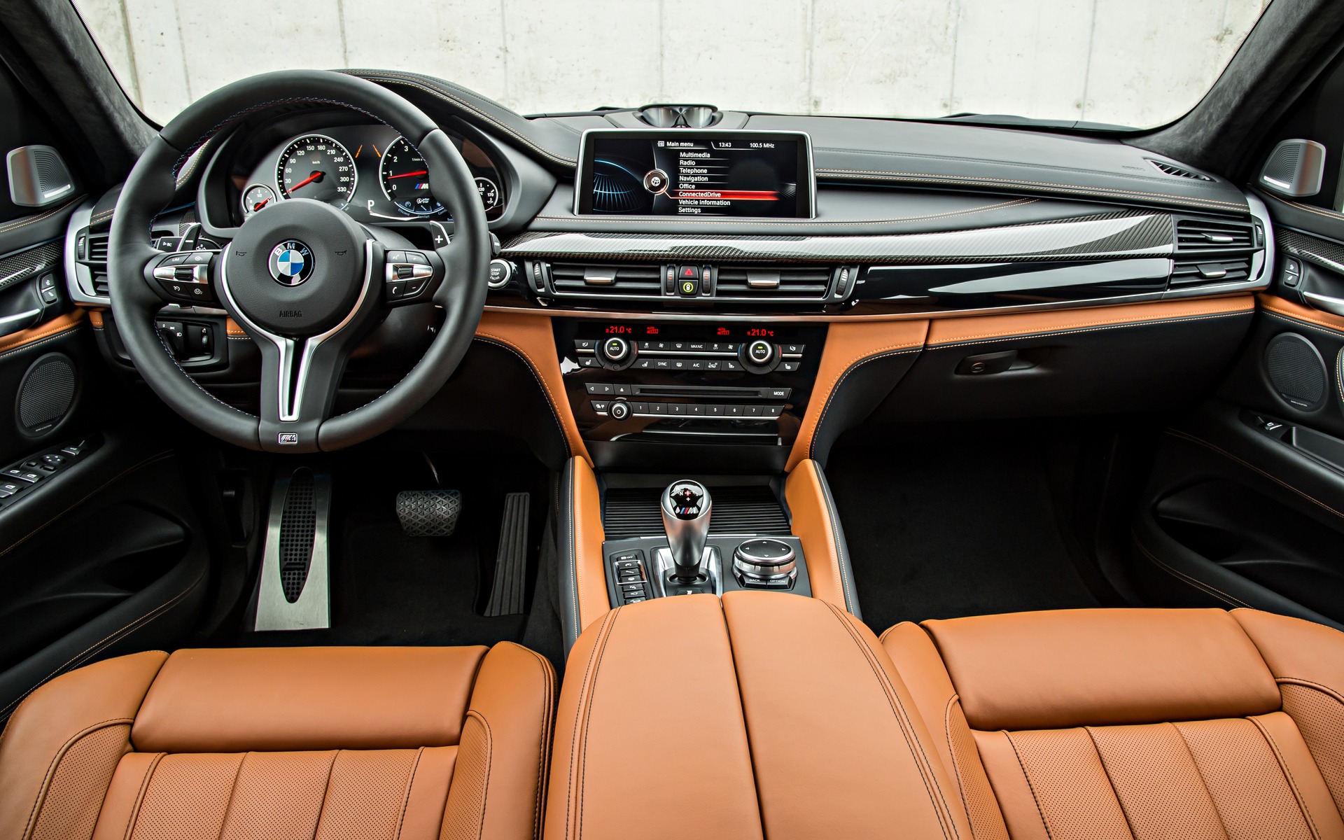 The X6 M's interior is exceptionally well executed.