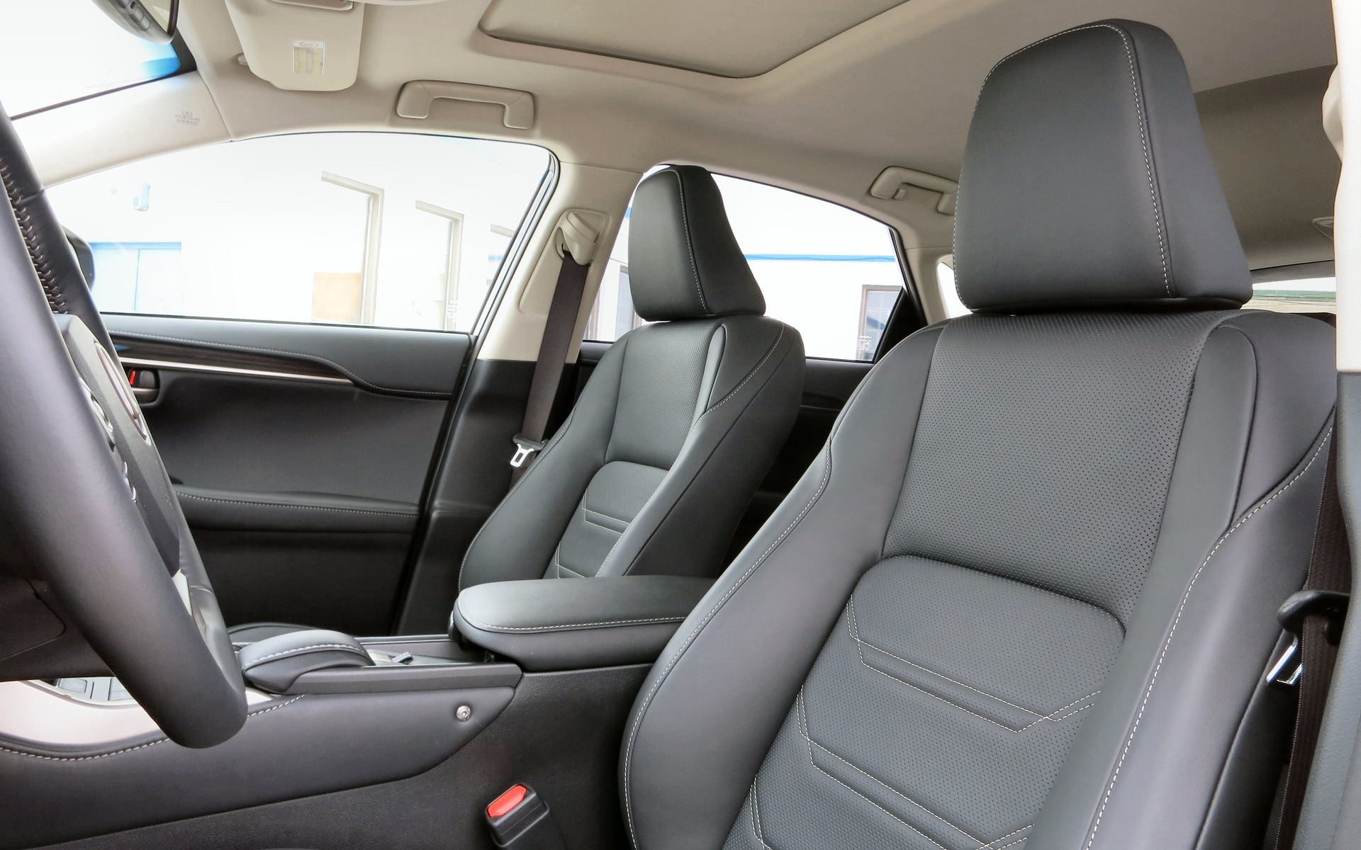 Front seats are snug and comfortable in the NX.