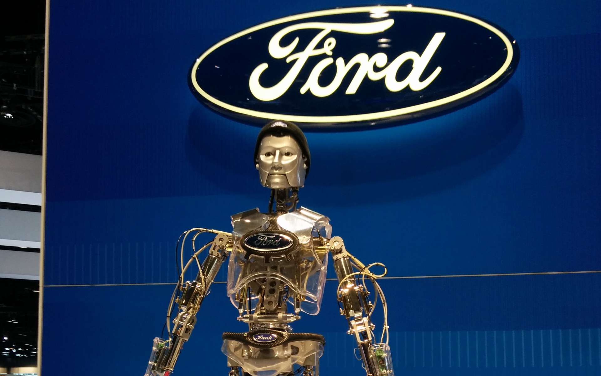 4: Ford brought a futuristic robot with a retro haircut.