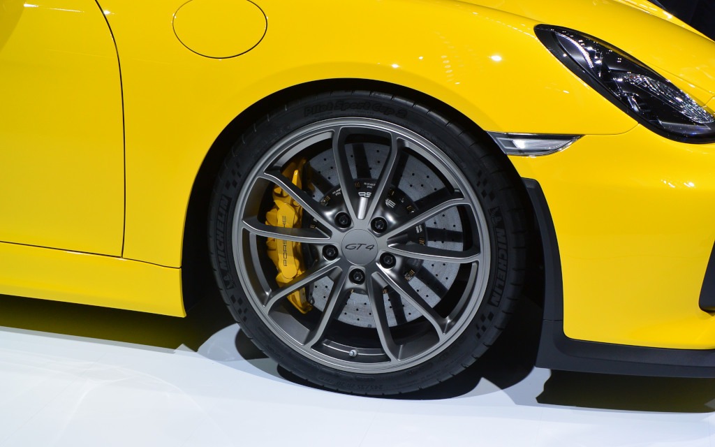The GT4 borrowed its brakes from the 911 GT3.