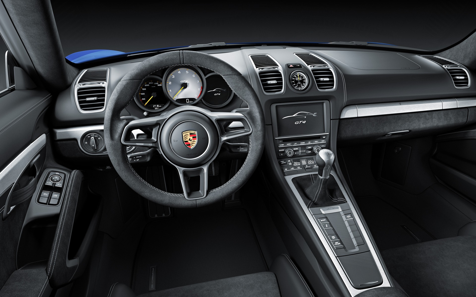 The GT4’s interior is both luxurious and pragmatic.