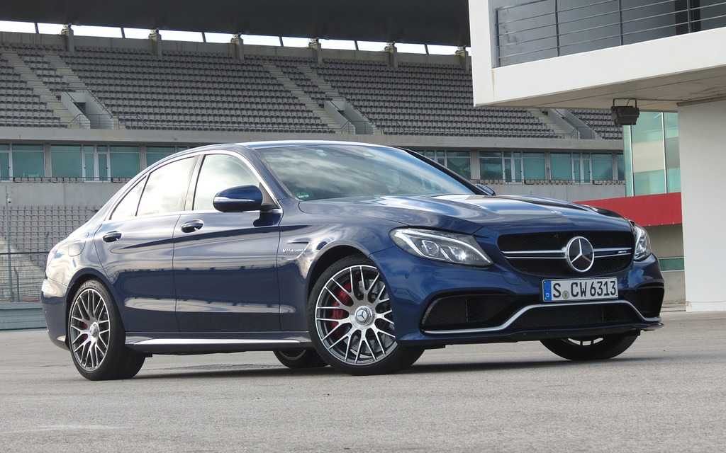 The Mercedes-AMG C 63 S at the Autódromo Internacional do Algarve circuit.