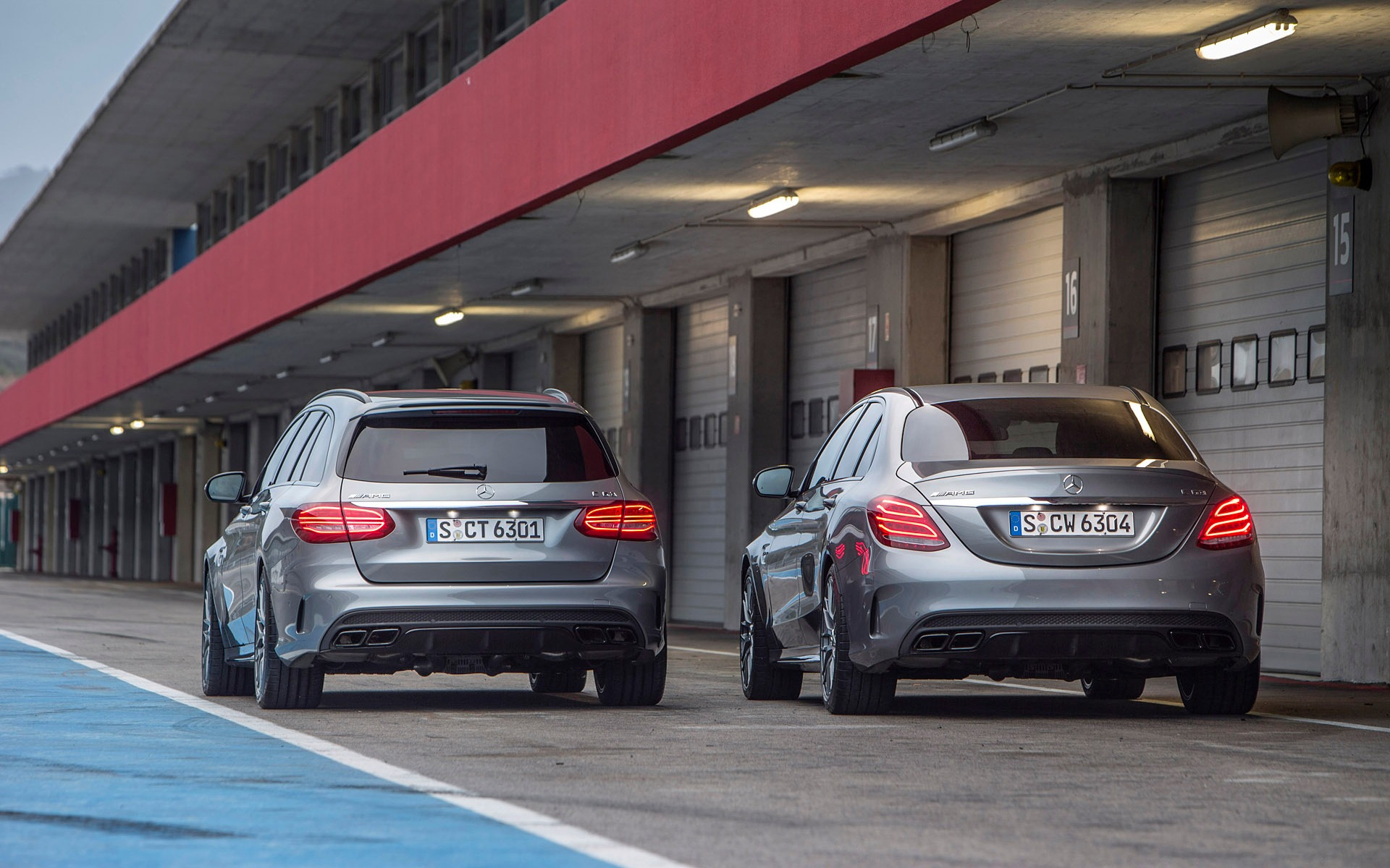 With the C 63 S wagon (on the left) you’d get cargo capacity and speed.
