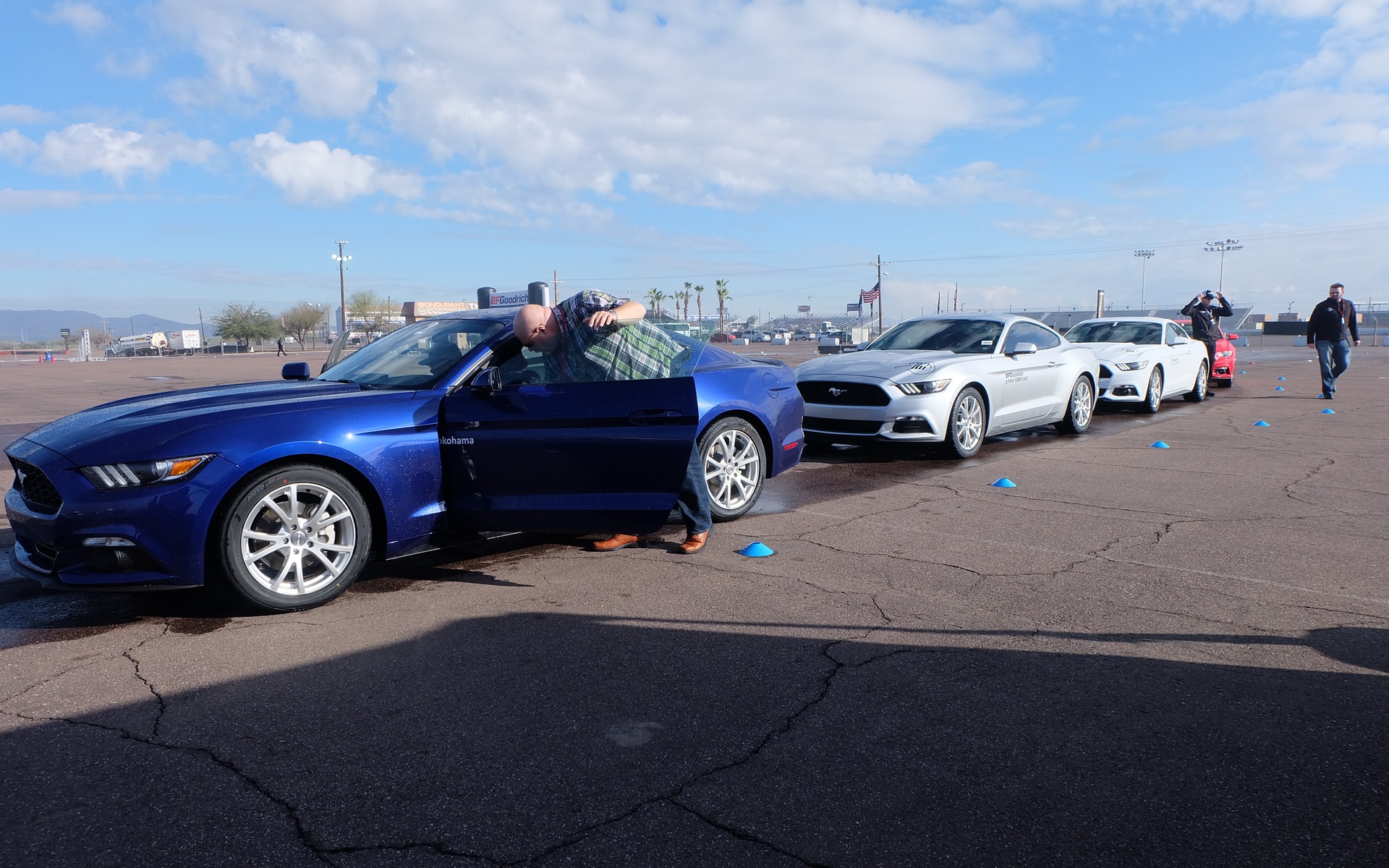 This Mustang was outfitted with Yokohama tires.