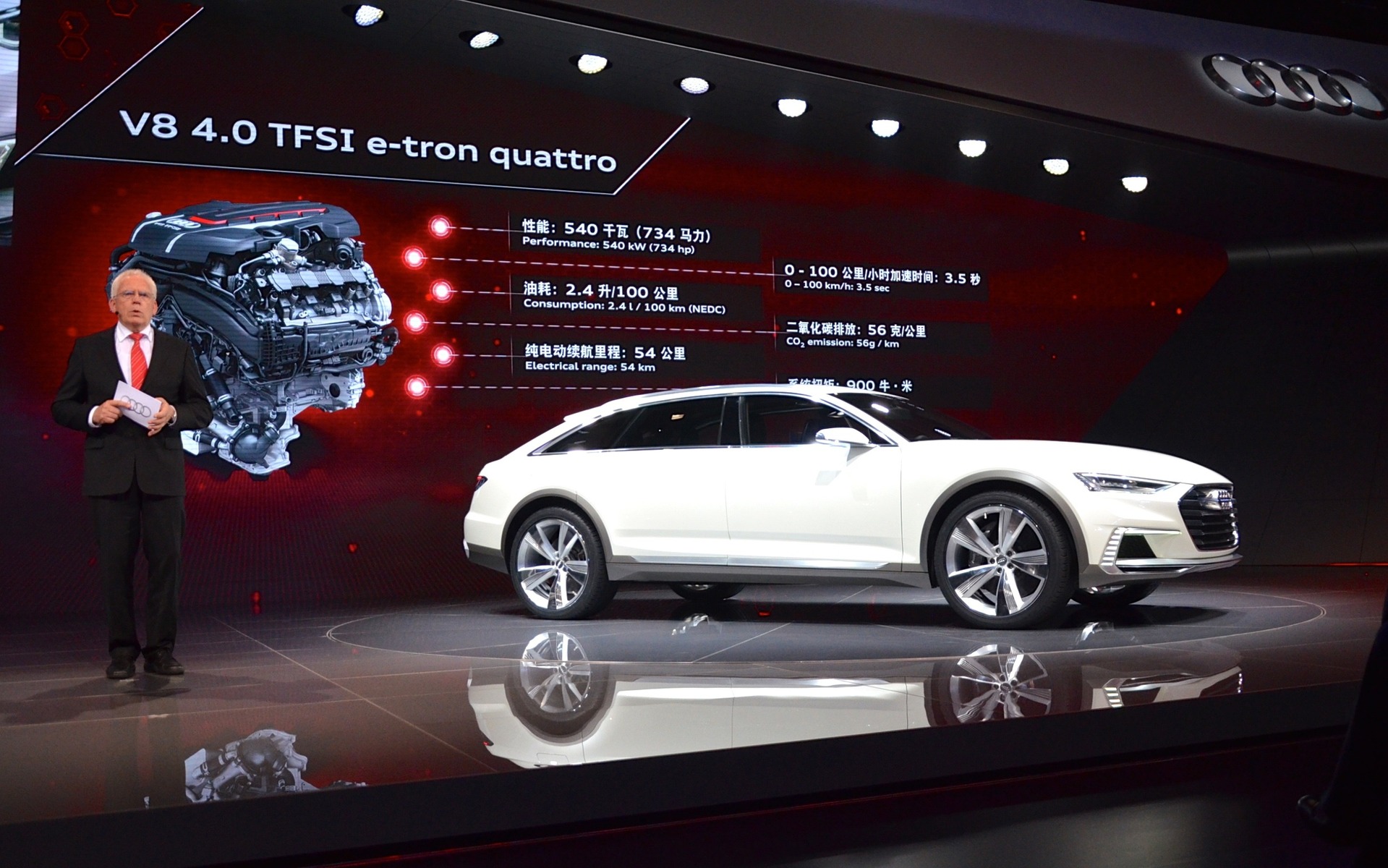 Audi Prologue Allroad Concept au Salon de l'Auto de Shanghai 2015.