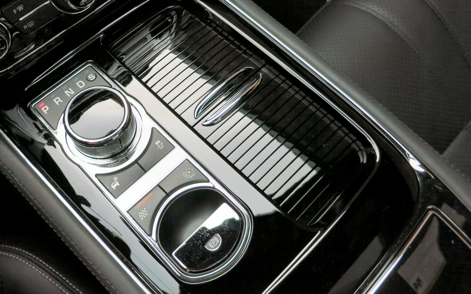 The rotary-dial shifter has become a Jaguar trademark.