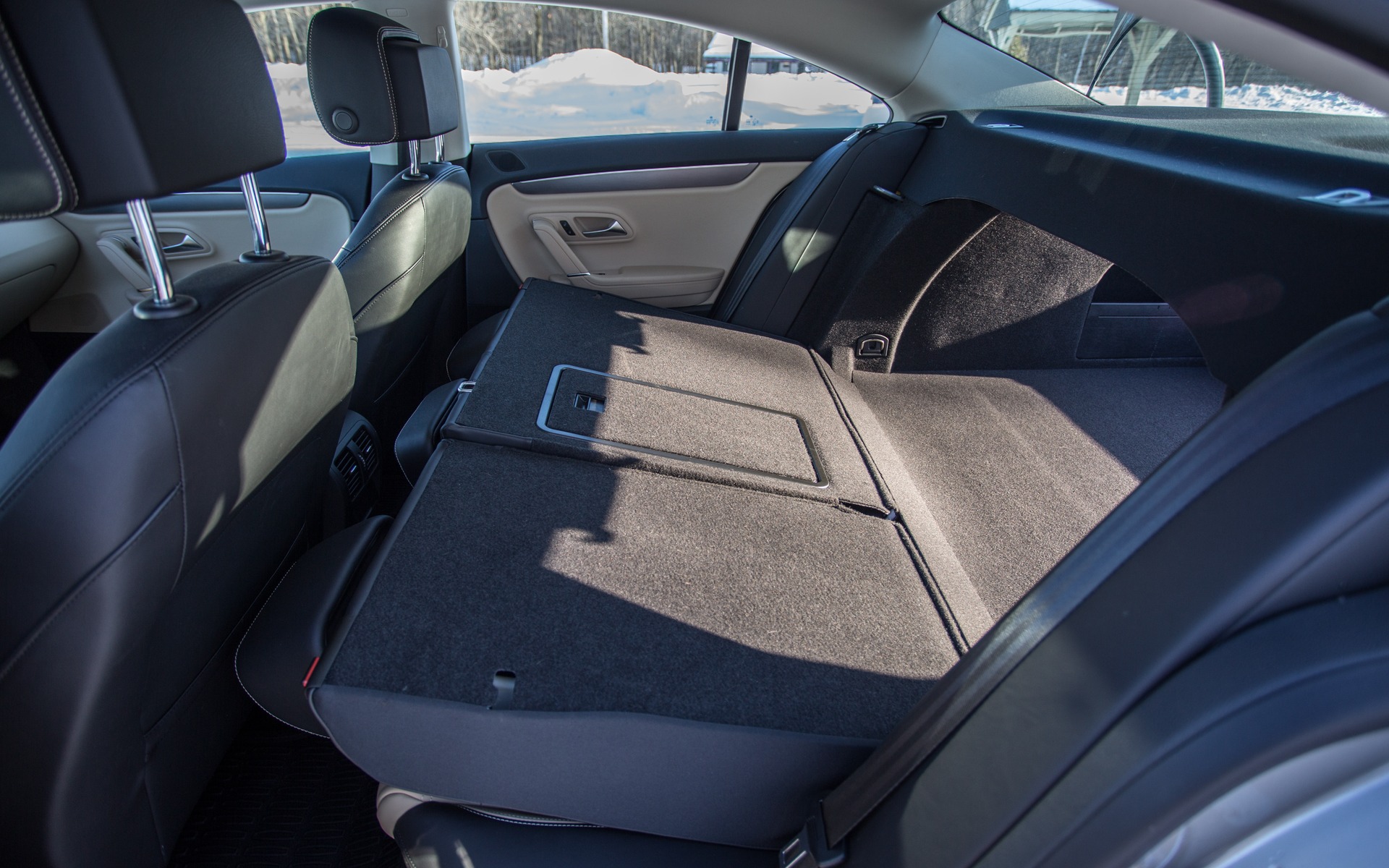 Cargo space is aided and abetted by a fold-down rear seat.