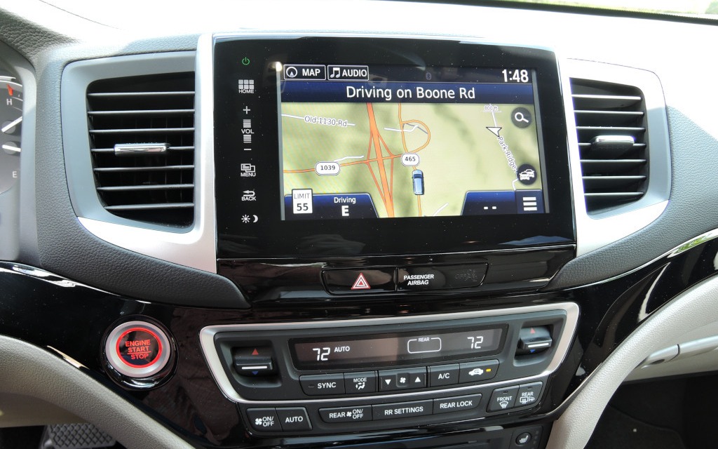 The Garmin navigation system is the latest generation.