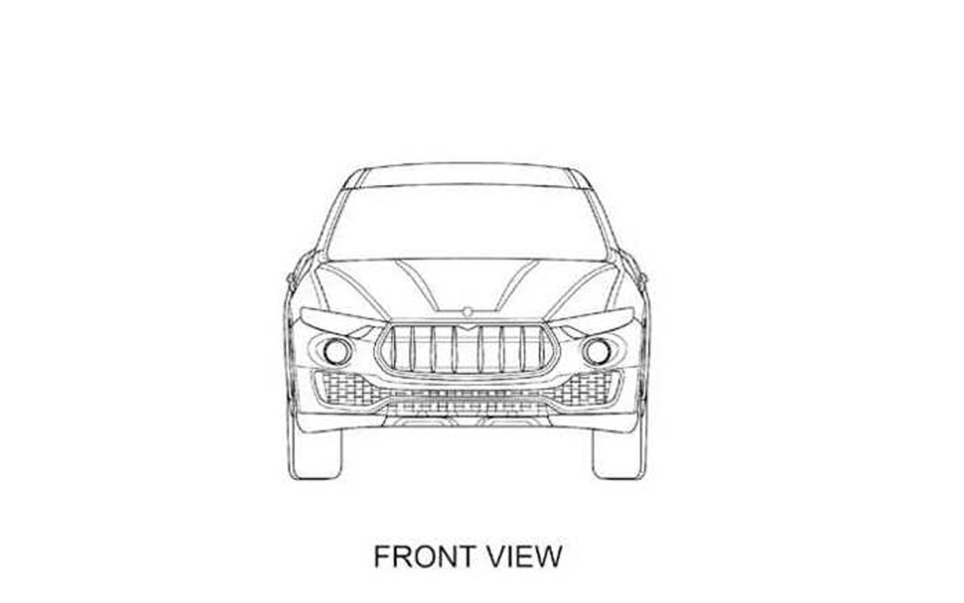 Maserati Levante - esquisse d'un brevet déposé par la compagnie